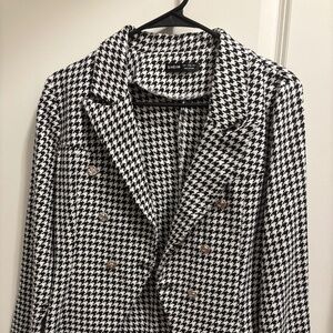Checkered suit jacket